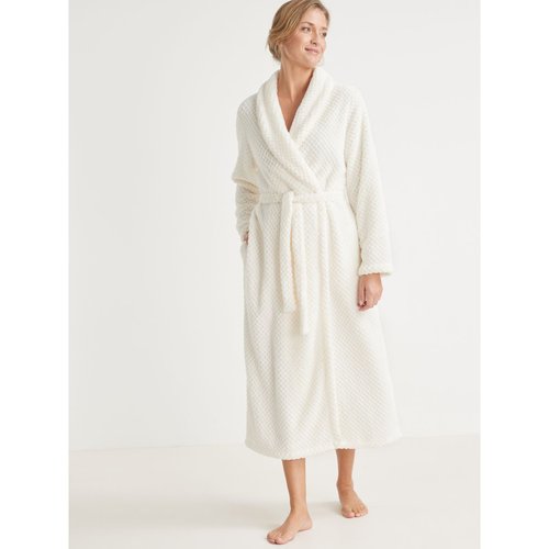 Peignoir col chale maille douce ecru Daxon La Redoute