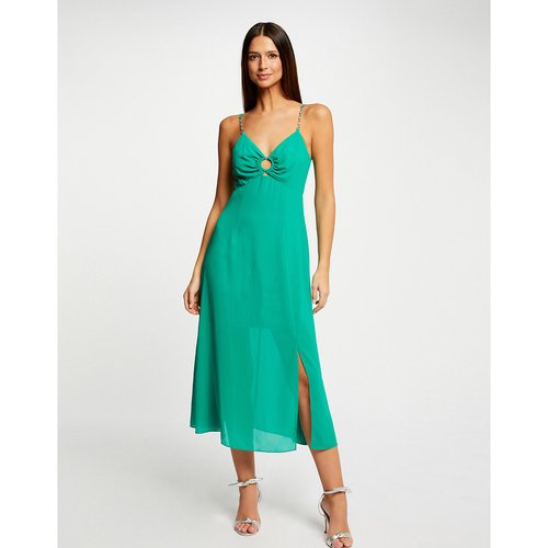 Robe fines bretelles longueur midi vert Morgan La Redoute