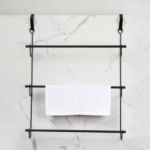 Over the door towel rack black 2025
