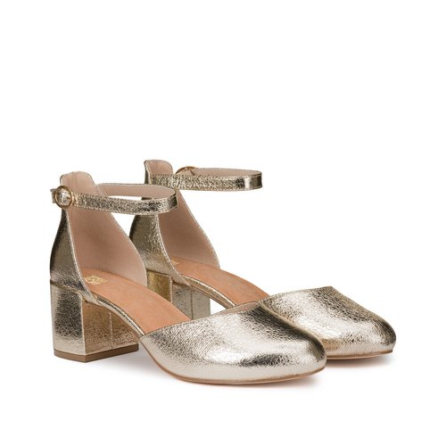 Ballerines a talon bride cheville