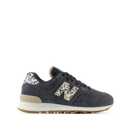 Wl574 suede trainers dark grey New Balance La Redoute