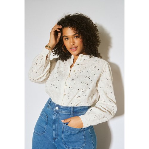 Chemise amandine col mao blanc Alme La Redoute