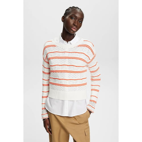 Sweater Femme ESPRIT - Maille Côtelée Et Coupe Décontractée Style Californie