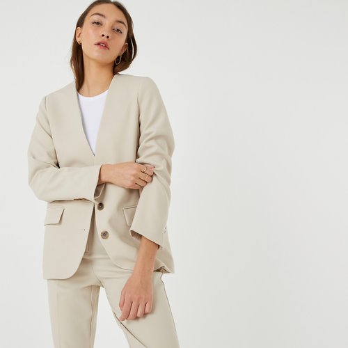 Beige blazer online