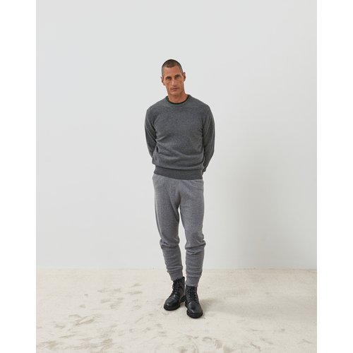 Pull col rond en cachemire 2 fils
