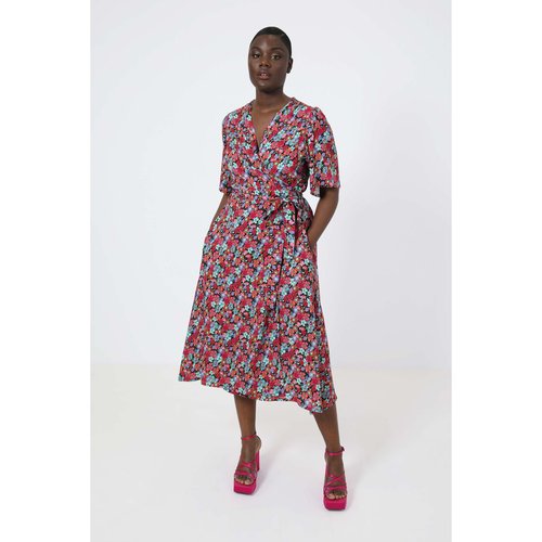 Robe portefeuille rose top
