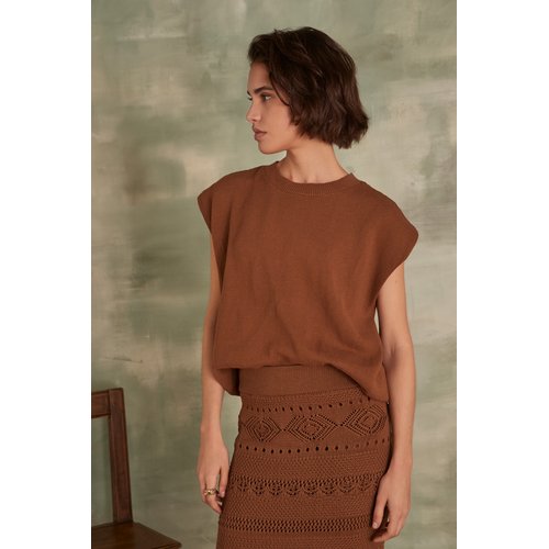 Pull sans manches lady