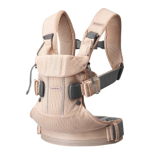 Porte bebe one air mesh 3d rose nacre Babybjorn La Redoute