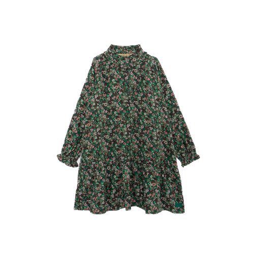 Robe en viscose imprime leo floral vert kaki Ikks Junior La Redoute
