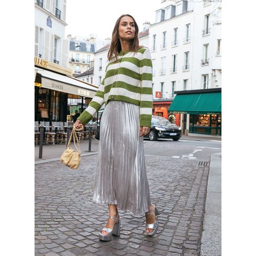 Jupe plissée satinée on sale