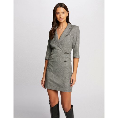 Robe droite courte manches courtes noir Morgan La Redoute