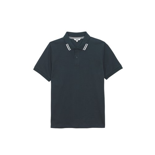 Polo manches courtes au col a double bande gris Aigle La Redoute