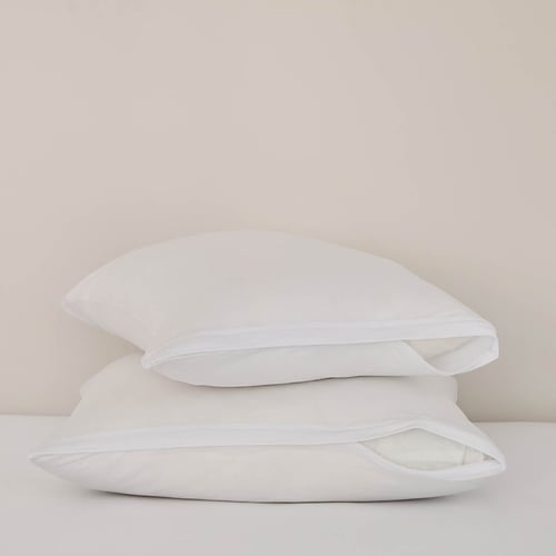 Lot de 2 protège-oreillers 100 % coton | Taies d'oreiller | M&S FR