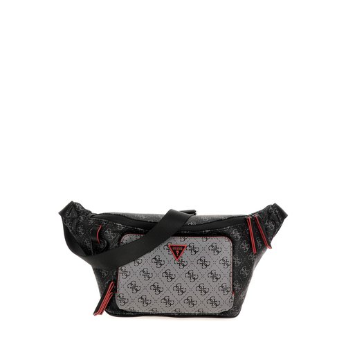 Guess sac banane milano logo 4g gris multi Guess La Redoute