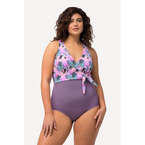 Maillot de bain style cache c ur hortensia Ulla Popken La Redoute