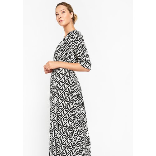 Robe longue a imprime graphique