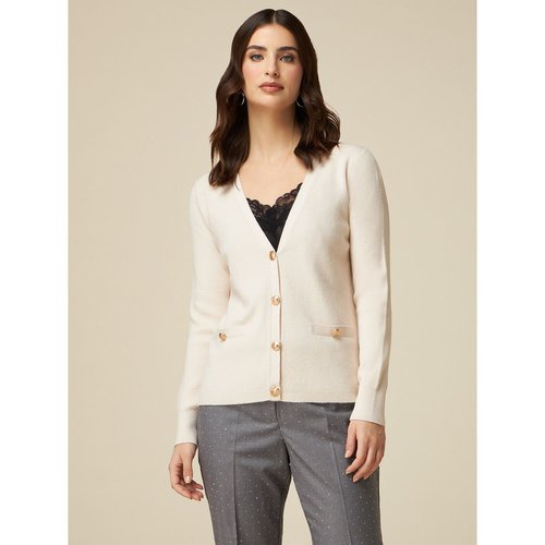 Cardigan avec bouton style uniforme Oltre La Redoute