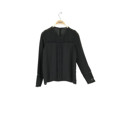 Blouse tres bon etat noir Zara La Redoute