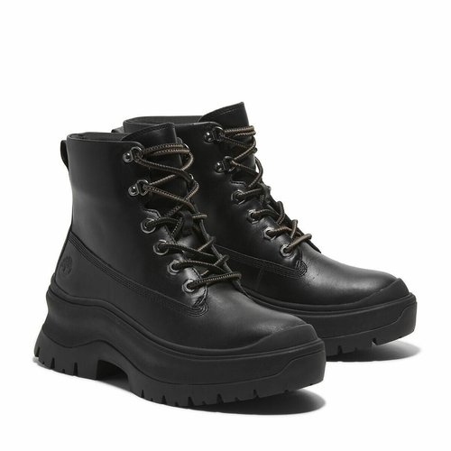 Roxie lane mid ankle boots with laces in leather black Timberland La Redoute