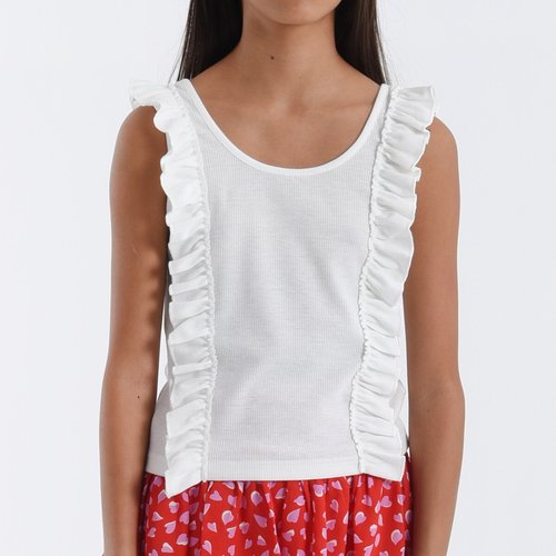 Camiseta tirantes detalle volantes