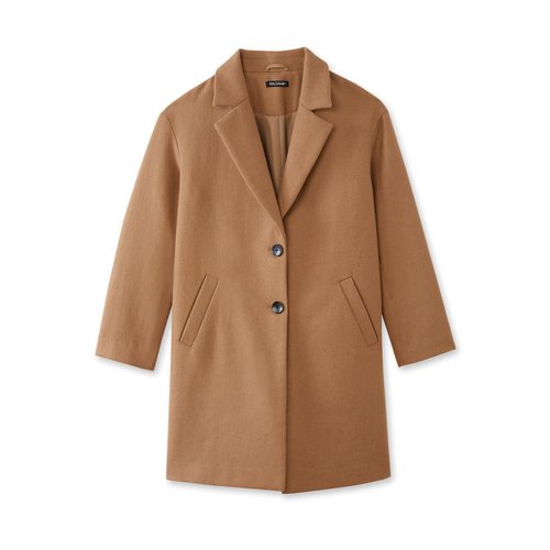 Manteau forme 3 4 13 laine camel Daxon La Redoute