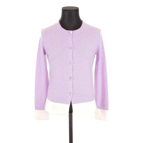 Gilet en cachemire tres bon etat violet Eric Bompard La Redoute