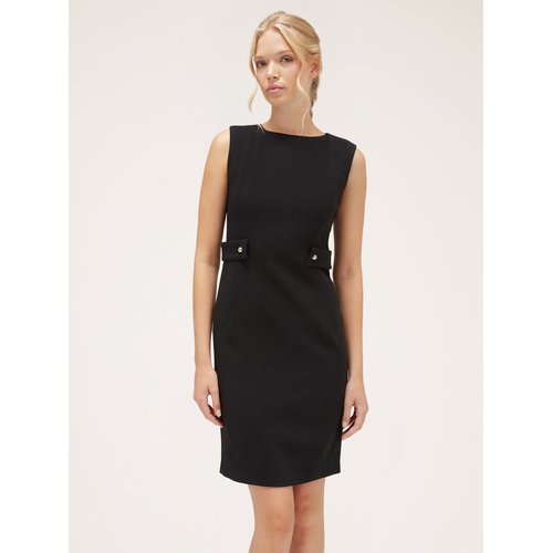 Robe fourreau en crepe avec doublure interne noir Motivi La Redoute