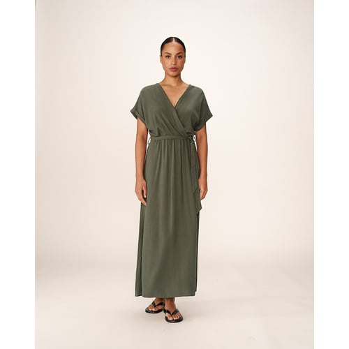 Robe Ample En Laine Marron Et Doré L'Olive Verte - Taille S/M, Occasion Excellent état