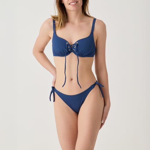 Bas De Maillot De Bain Protest Bleu Marine Taille M - Avec Ceinture Décorative - Neuf Avec étiquette