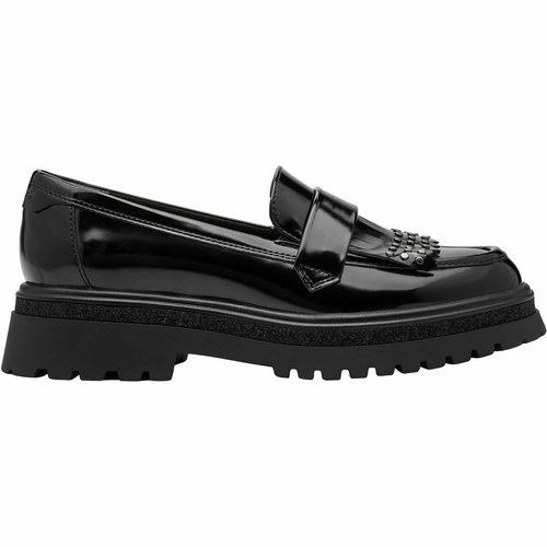Fringed loafers, black, Tamaris | La Redoute
