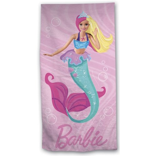 Serviette de bain enfant rose sirene rose Home La Redoute