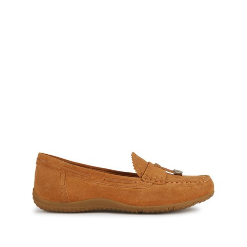 Vega moc breathable loafers cognac Geox La Redoute