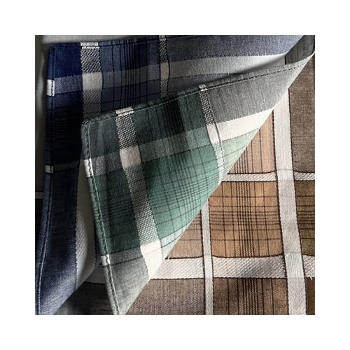 7 Paquets De Mouchoirs Homme 100% Coton - Bleu Teint - Lavables Machine | Cadeau Pratique Quotidien