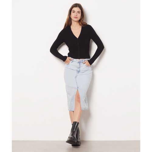 Jupe en jean avec fente clearance