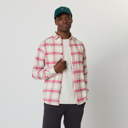 Chemise coton signy ecru et rose Faguo La Redoute