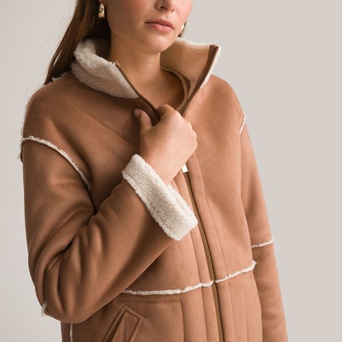 Anne weyburn leopard print coat online