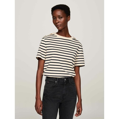 Tee shirt tommy hilfiger rayé sales