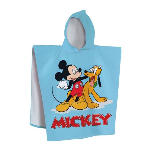 Cape de bain imprimee 100 coton disney mickey blue bleu Disney La Redoute