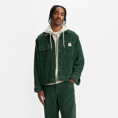 Corduroy trucker jacket green Levi s La Redoute