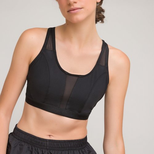 Soutien gorge de sport maintien modere La Redoute Collections noir La Redoute
