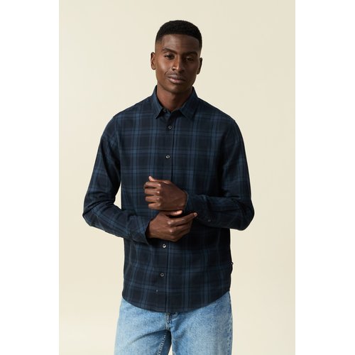 Chemise manches longues bleu marine Bonobo La Redoute