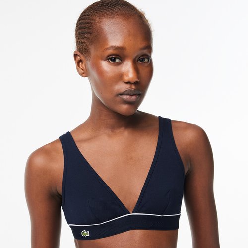 Cotton triangle bralette hotsell