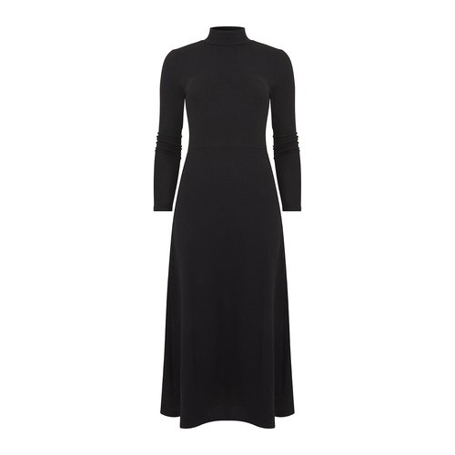 High neck jersey dress outlet