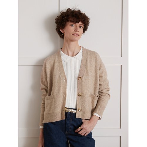 Cardigan col V boutonne