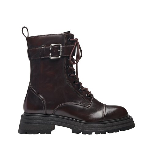 Boots a lacets rouge bordeaux Tamaris La Redoute
