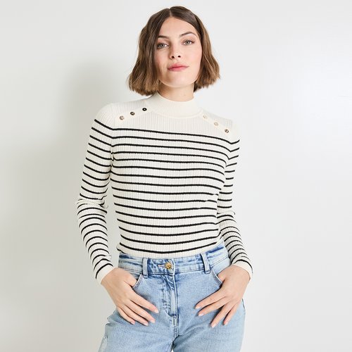 Pull manches longues multicolore rayure Grain De Malice La Redoute