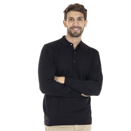Pull col classique en laine leny noir Gentleman Farmer La Redoute