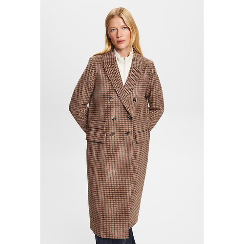 Manteau carreaux beige discount
