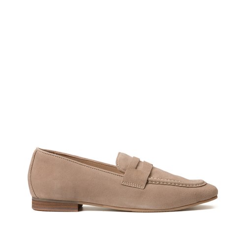 Aca suede loafers made in europe beige Jonak La Redoute