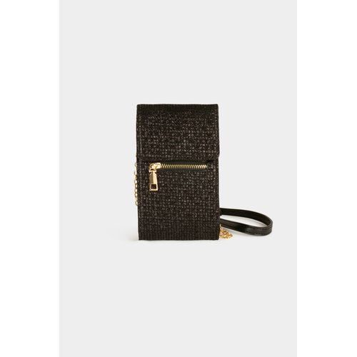 Pochette telephone paillettes noir Morgan La Redoute